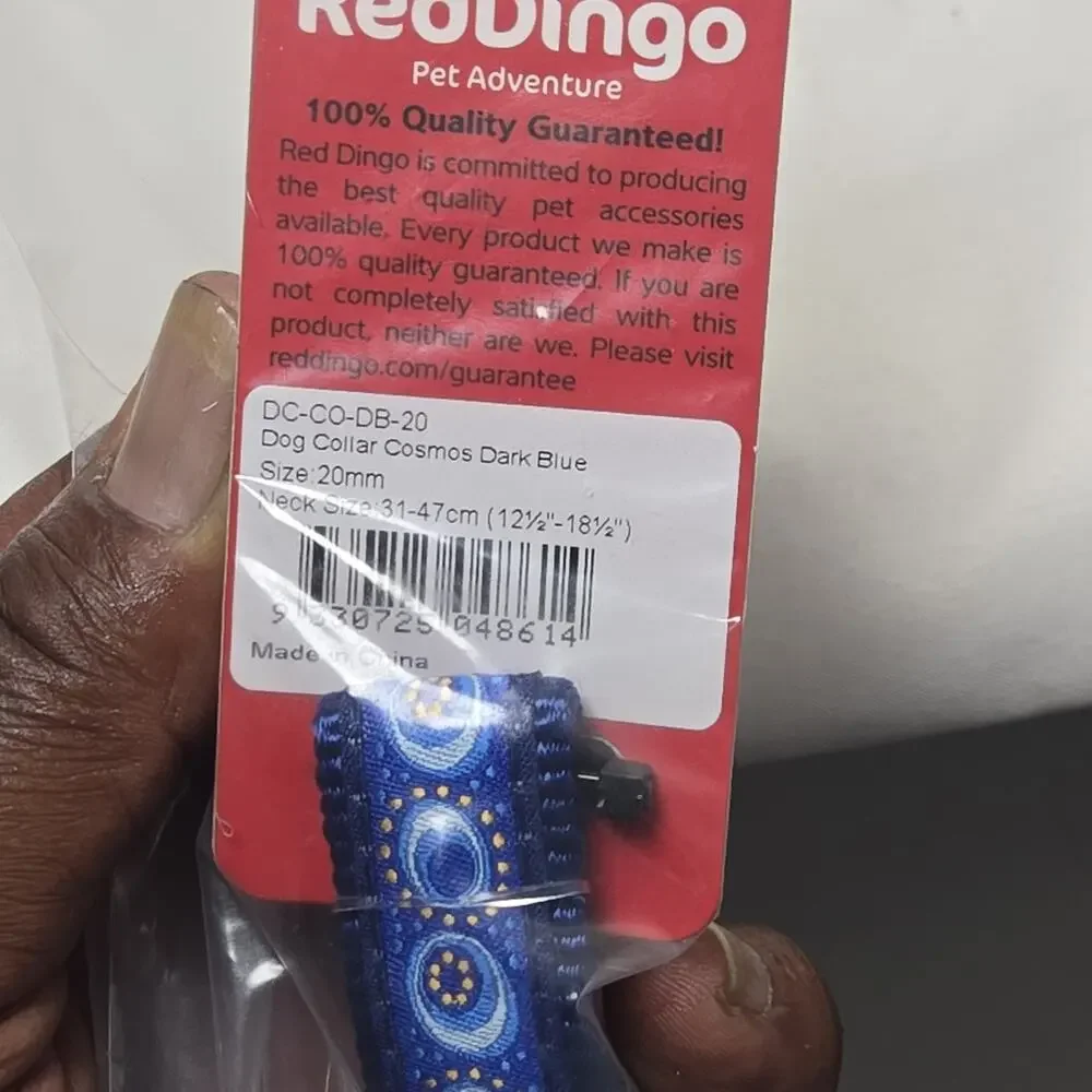 Red Dingo 20mm Dog Collar Blue NWT